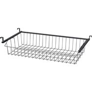 伸縮式ハンガーラック専用ワイヤーバスケット(DRAWER OPENC103/150BN103BK)　<N>