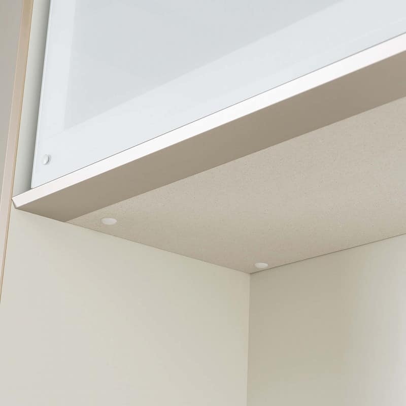 カウンターと家電収納部天面にはモイスを標準装備