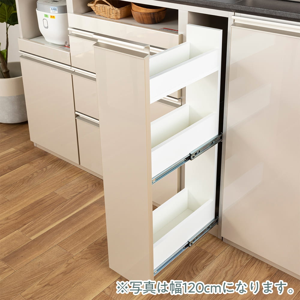 キッチンボード クラス 120ｃｍ(幅120 ５Ｙ）Q色/グレイ): 食器棚