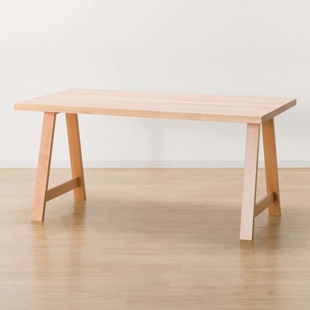 【ニトリ】　ダイニングテーブル　Ｎコレクション　Ｔ−０６Ａ　１５０　ＮＡ　ナチュラル:天然木ならではの滑らかな造り、肌ざわりが楽しめます。