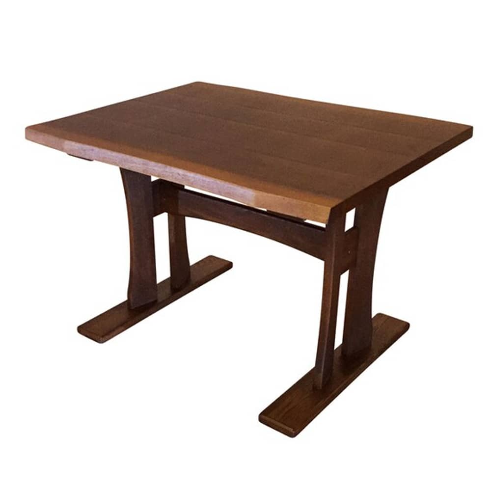 【ニトリ】　ダイニングテーブル　ヤマト　１００　ＤＢＲ　ダークブラウン:どこか懐かしい古民家を思わせるようなデザイン