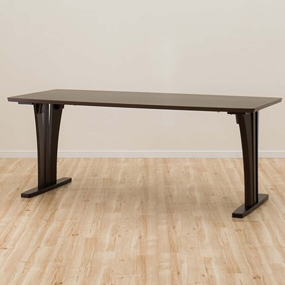 【ニトリ】　ダイニングテーブル　ラグーンＧＫ　１８０ＤＢＲ　ダークブラウン:ファミリーにぴったりな広々天板幅広タイプ
