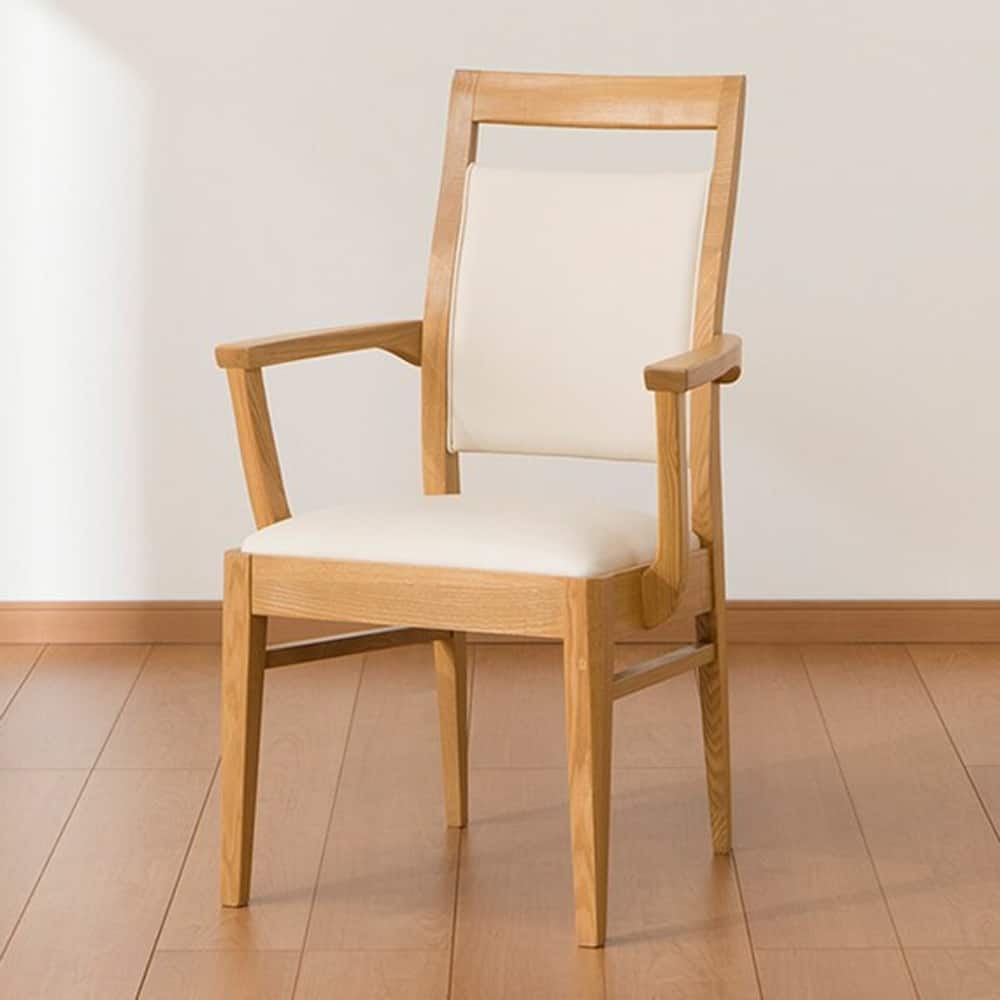 【ニトリ】 肘付きダイニングチェア DCロレイン3 ヒジツキ LBR ライトブラウン(ロレイン3チェア/肘付き 5Y）ライトブラウン): テーブル・椅子 | 家具・インテリア通販サイトのシマ
