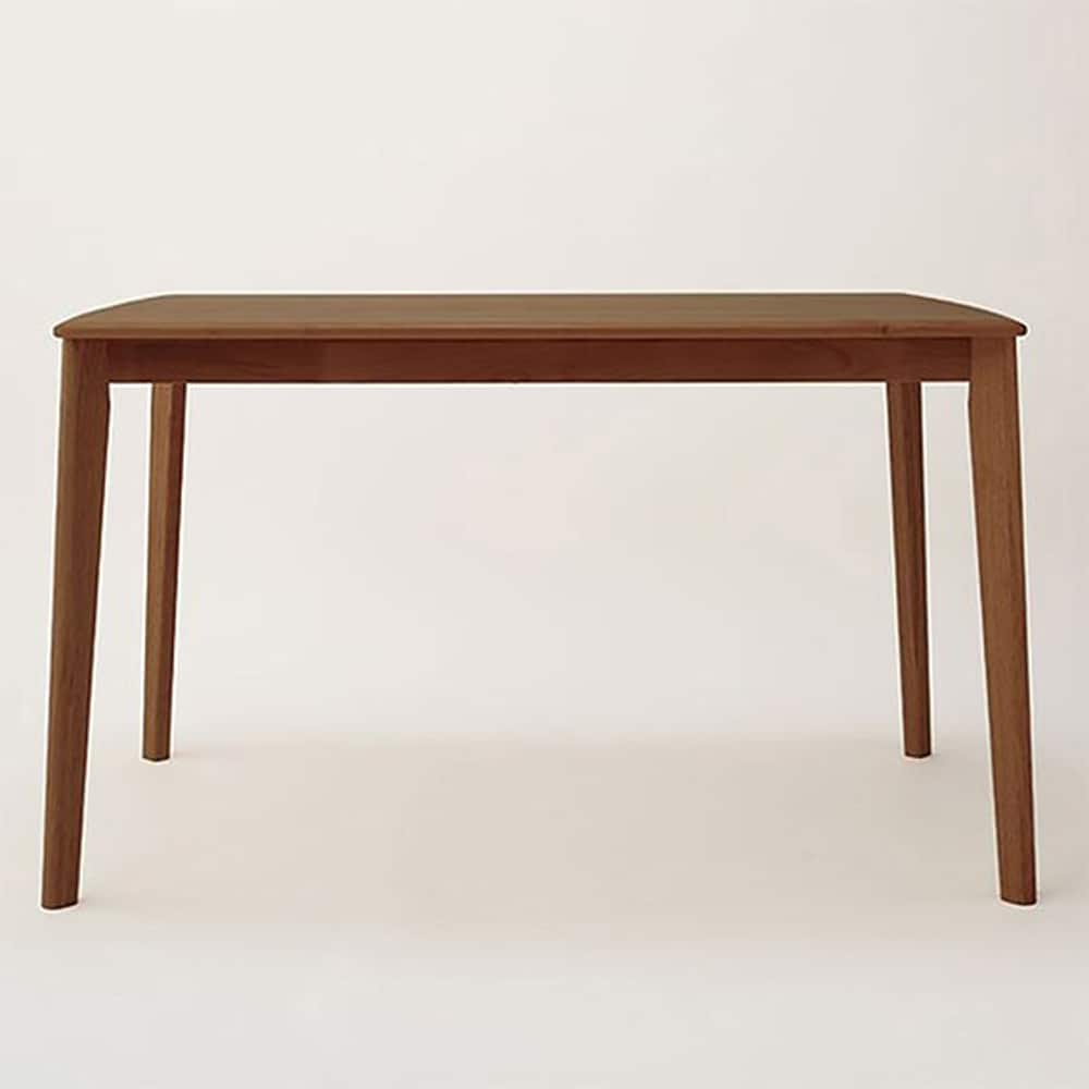 【ニトリ】　ダイニングテーブル　アルナス１２０８０　ＭＢＲ:柔らかい風合いが魅力のアルダー材を使用したダイニングテーブル