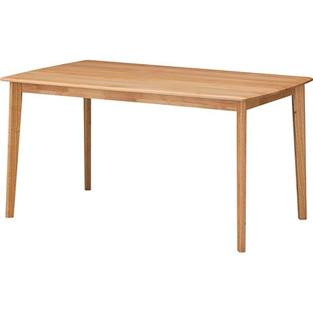【ニトリ】　ダイニングテーブル　アルナス１３５８０　ＬＢＲ:柔らかい風合いが魅力のアルダー材を使用したダイニングテーブル