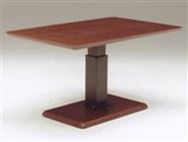 昇降テーブル　ホップ長方形　120×70　昇降（Ｈ）　５Ｙ）ＢＲ色