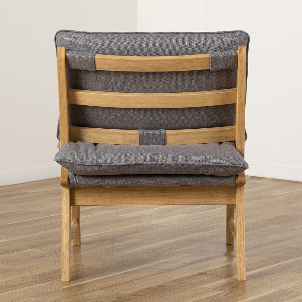 美品☆シギヤマ家具 『優』 ヒノキ スツール ナチュラル×グレー 2