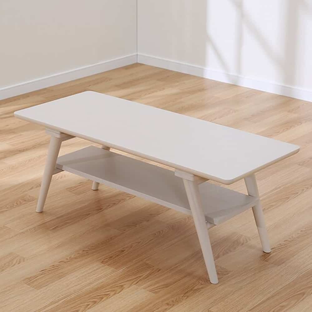 【ニトリ】　センターテーブル　セーブル３　ＷＨウォッシュ:ナチュラルなカフェ風のたたずまいのセンターテーブルです。