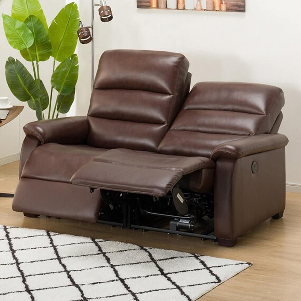 体圧分散性に優れ、快適な座り心地の電動リクライニングソファ