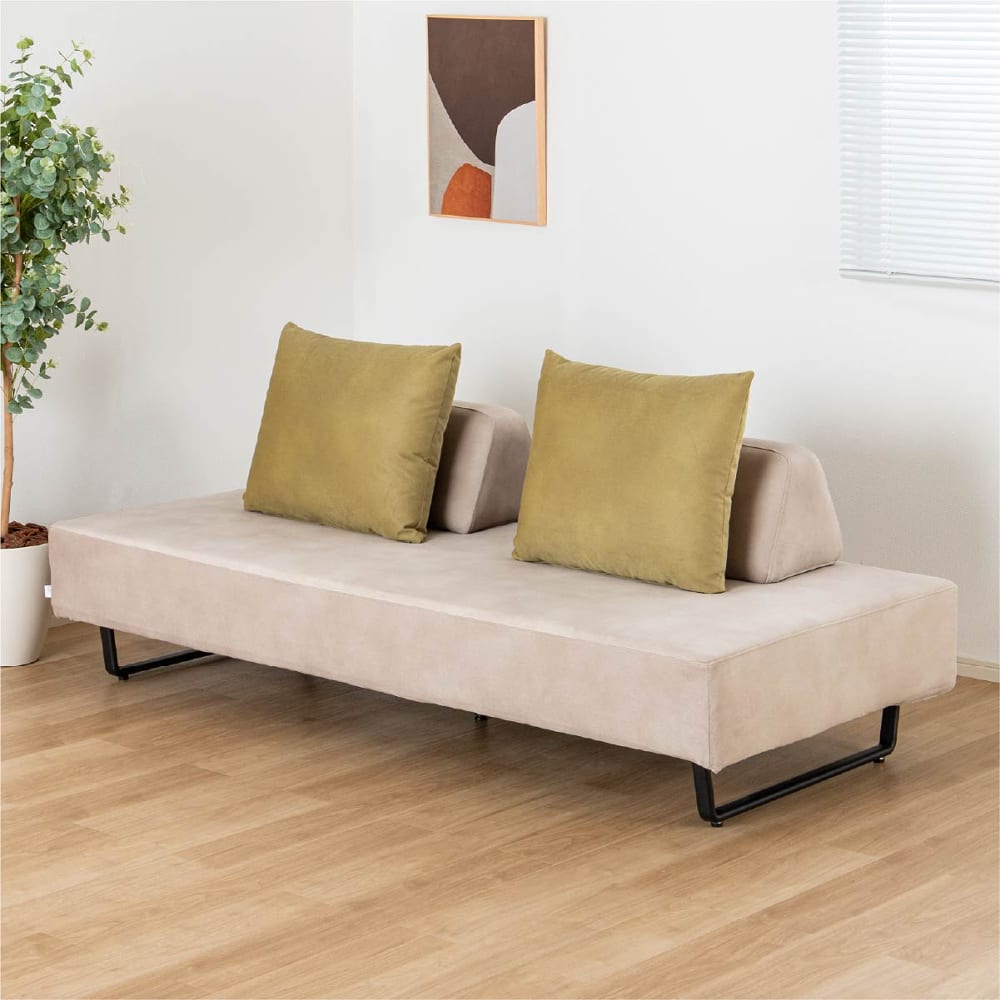 3人掛けソファ リアン200 ベース/背 クッション リアン×2 BE