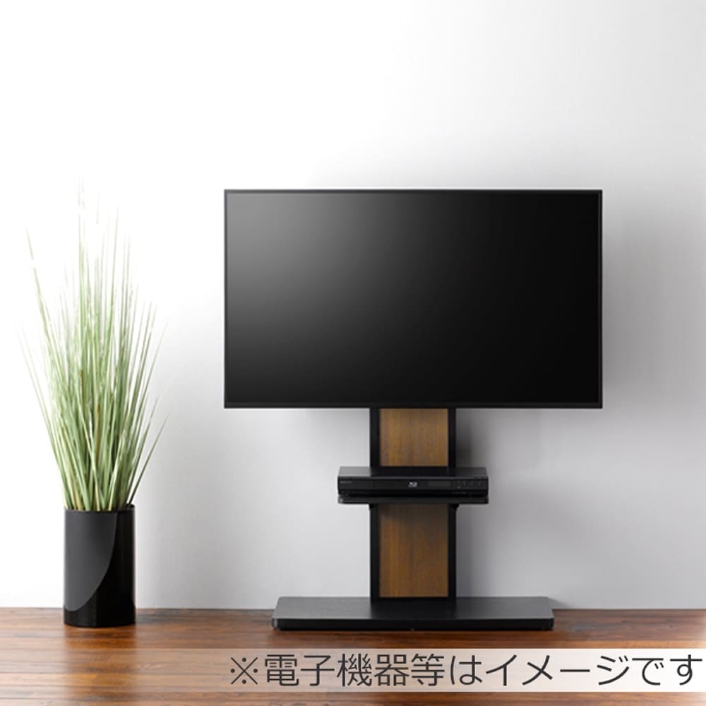 テレビスタンド 棚付き壁寄せ ＡＳ－ＷＡ８００ ブラック(ﾌﾞﾗｯｸ