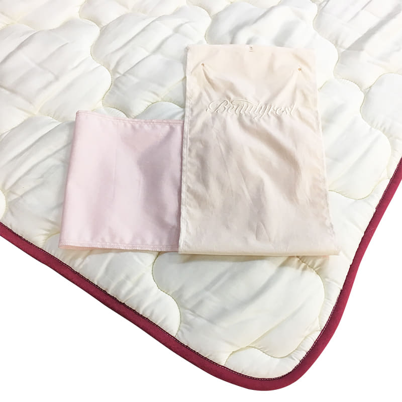 【寝装品3点セット】ラグジュアリー�U　ダブル　45�p厚　ピンク／IV:快適な眠りのために大切な寝装品