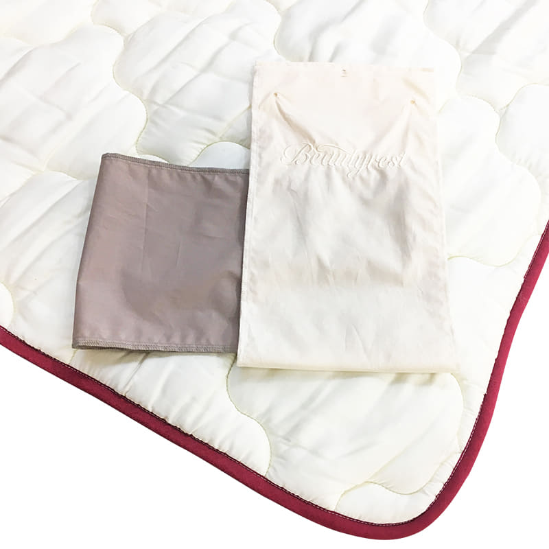 【寝装品3点セット】ラグジュアリー�U　ダブル　45�p厚　ブラウン／IV:快適な眠りのために大切な寝装品