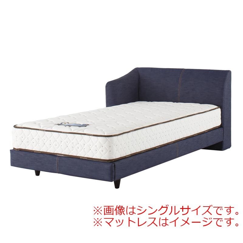 「本物のデニムをベッドに使いたい！」という願いを叶えたおしゃれなベッドです。