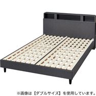 すのこクイーンベッドフレーム(HF303 LEG/LOW GY) <N>