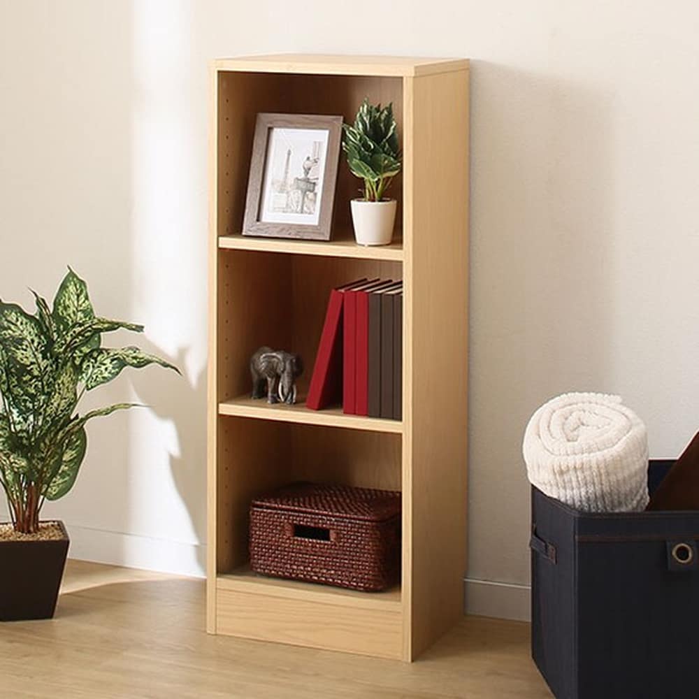 【ニトリ】　書棚　サラ　１０４０　ＮＡ　ナチュラル:木目がアクセントなシンプルな本棚