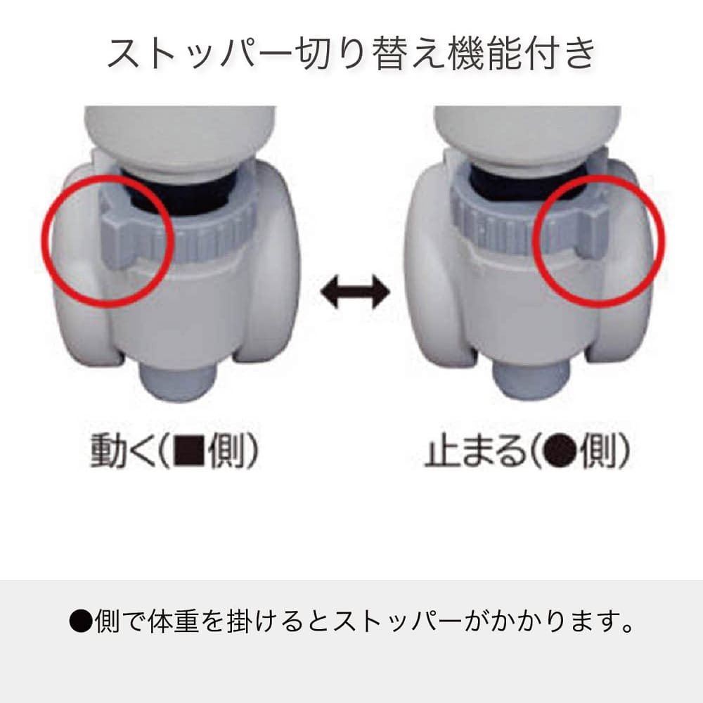 ストッパー切り替え機能付き