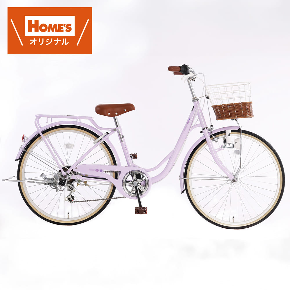 やわらかいカラーとデザインのジュニア用自転車