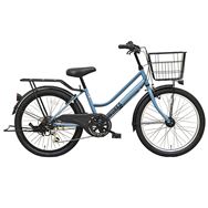 子供用自転車　２２ジュニアウォンカ外装６段　マットブルーグレー　【受取方法：店舗受取のみ】