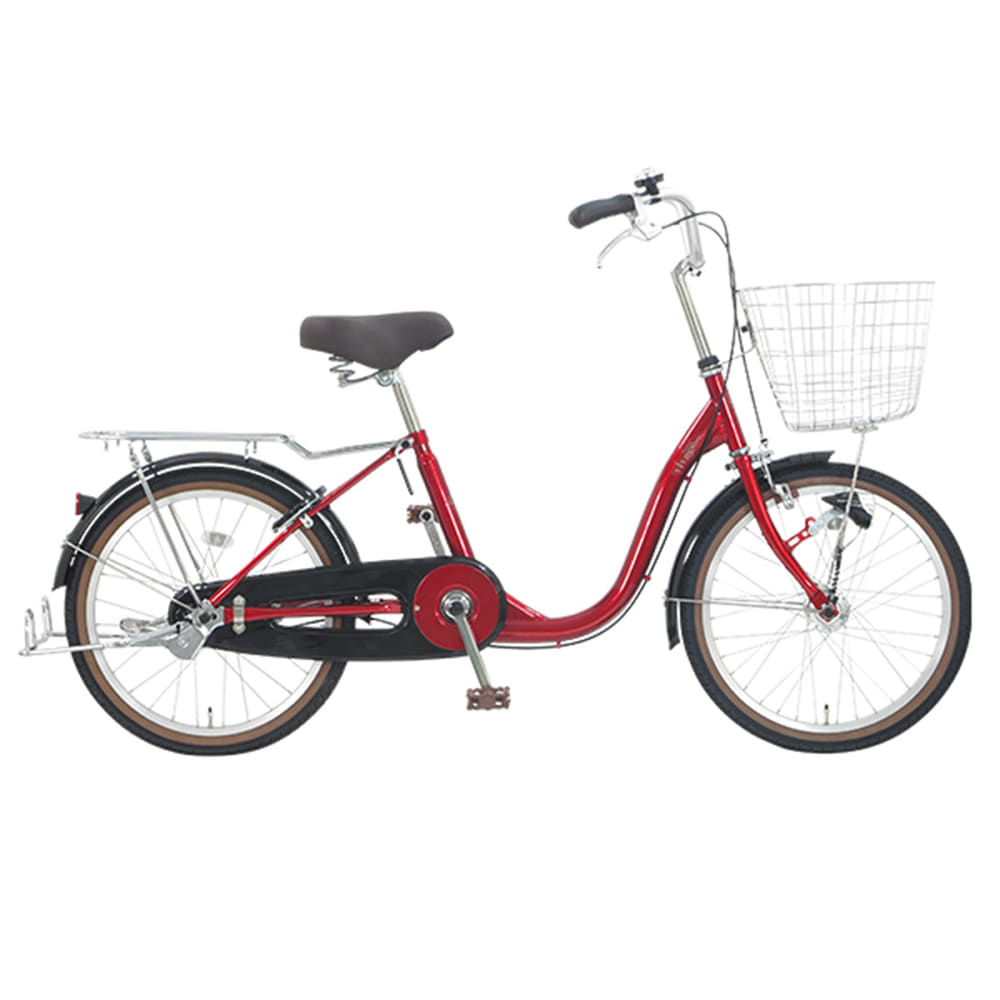 前に下に広々フレーム設計の高品質国産自転車