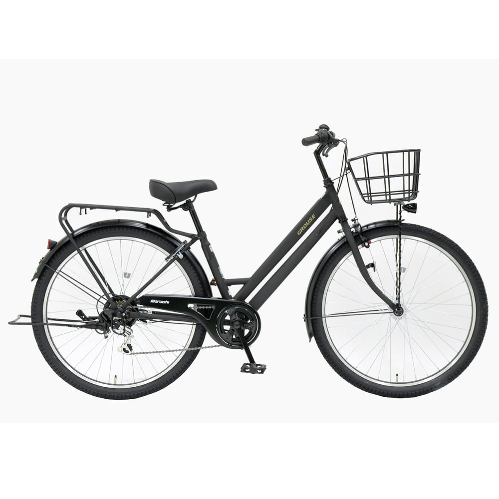 自転車 シティサイクル 極太タイヤ 27.5型ディグアップ［マット
