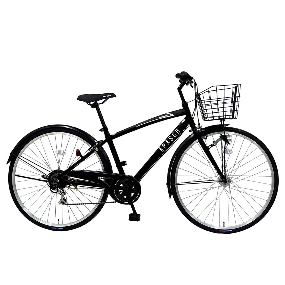 上品なブランド シティサイクル 27型 6段 アパッシュクロス HD マット 自転車本体