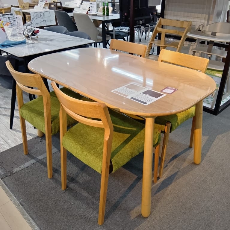 草加店 関東一部地域限定 展示特価品】 ダイニング5点セット W