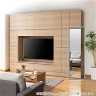 【ホームズ荏田店　関東一部地域限定　展示特価品】　壁面収納9点セット　PJC　上置き・壁掛け金具付