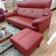 【茅ヶ崎店　関東一部地域限定　展示特価品】　３人掛けソファ＋スツール　リジィD　LO　RG　リジィLO　RG
