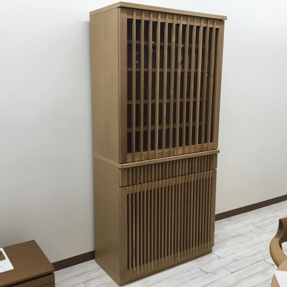 【ホームズ川崎大師店 関東一部地域限定 展示特価品】 ダイニングボード 山水90食器NA