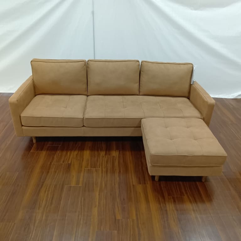 【大和店 関東一部地域限定 展示特価品】 シェーズロングソファ パレルモ カウチ ミルキーBE