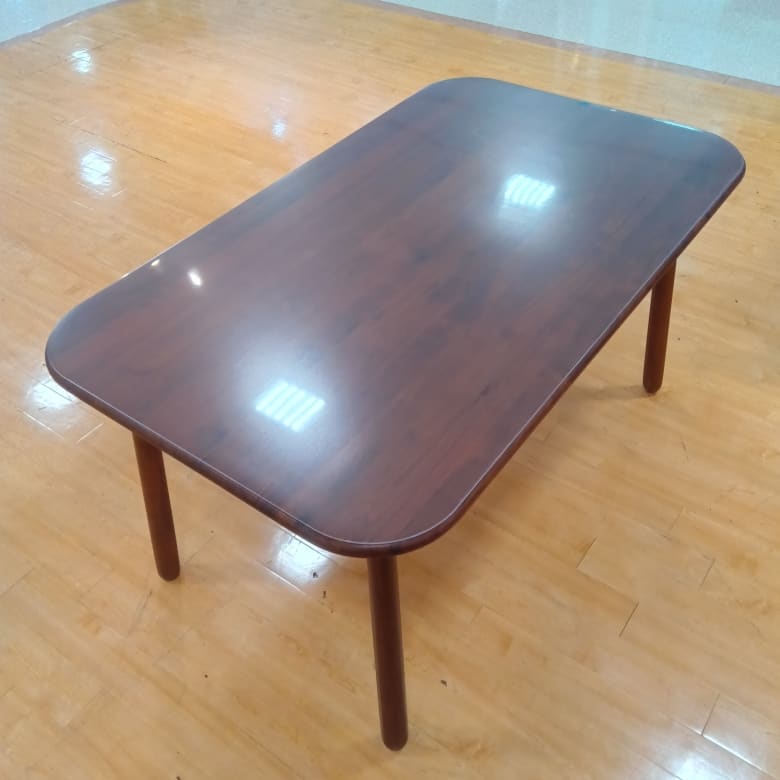 【大和店 関東一部地域限定 展示特価品】 ダイニングテーブル(PSマット付) CWT-001WN PSマット 80*135変形