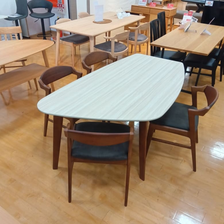 【大和店 関東一部地域限定 展示特価品】 ダイニング5点セット ダイニングテーブル エスト160L ダイニングチェア エストBランク