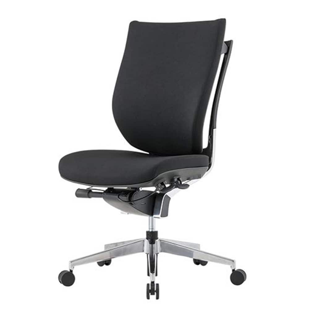 【引取りサービスキャンペーン対象外】　【法人様専用商品】オフィスチェア　ＶＩＧＯＲ−ＳＴ　背：布張り　アルミ脚　VIG-A50M0-FF:高級感と重厚感のある回転椅子です。