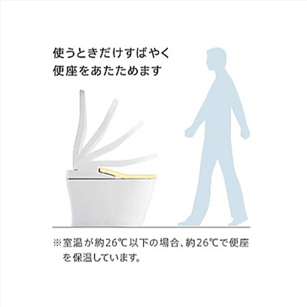便座がすぐに温まる