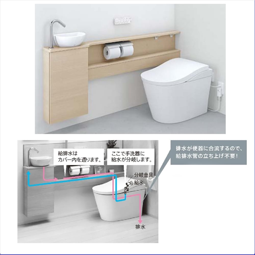 一体型手洗器もございます