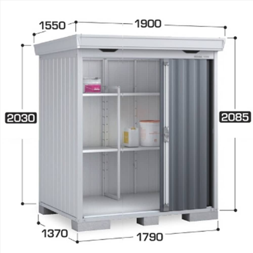 イナバフォルタFS−1814S一般型 棚板4枚付属 工事付きパック