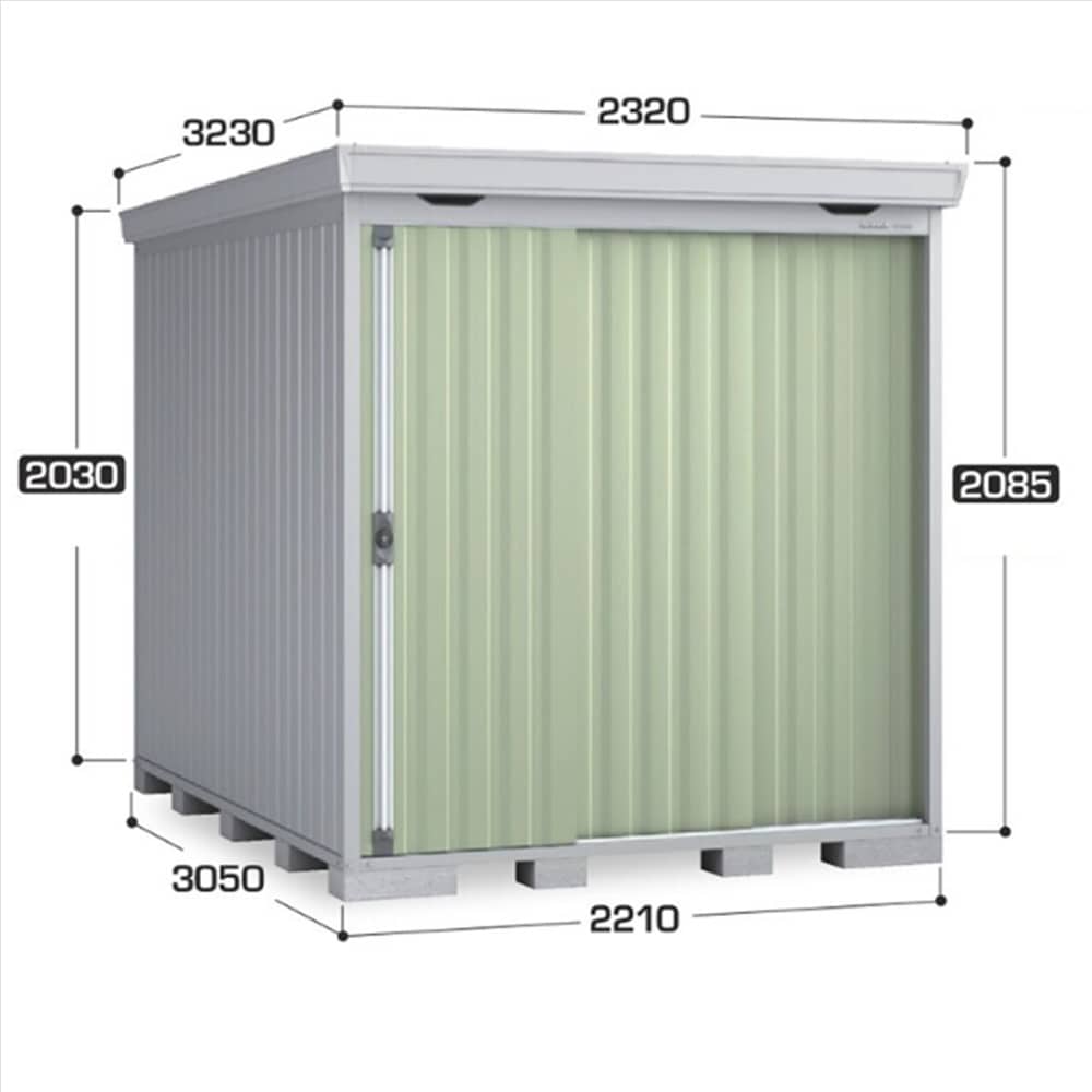 イナバ フォルタ FS−2230S一般型 棚板4枚付属 工事付きパック