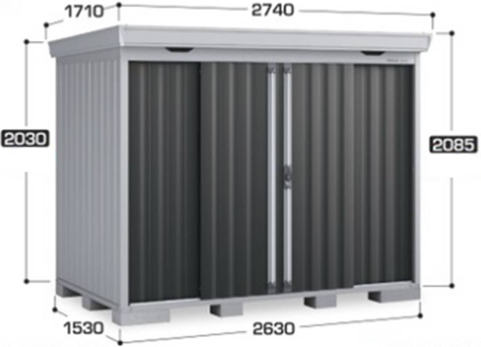 イナバ フォルタ FS−2615S 一般型 棚板4枚付属 工事付きパック