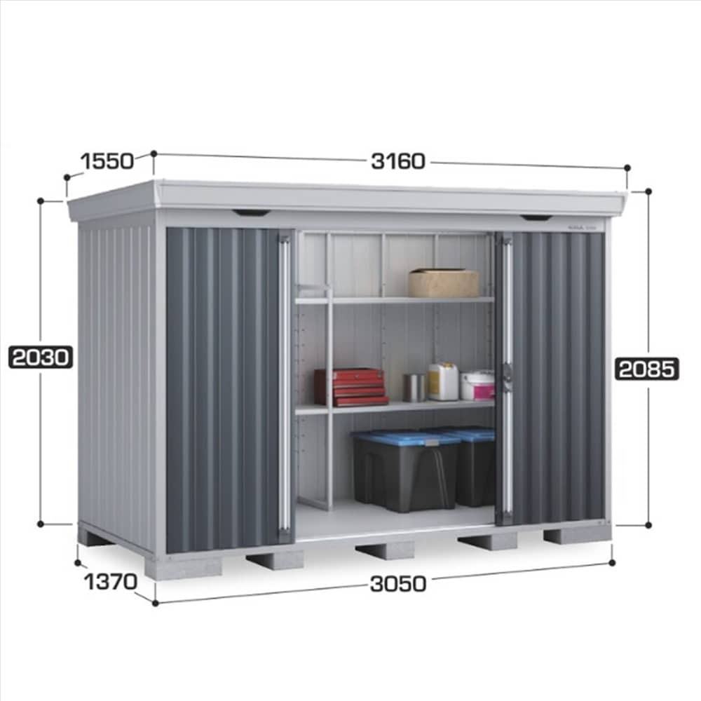 イナバ フォルタ FS−3014S 一般型 棚板4枚付属 工事付きパック