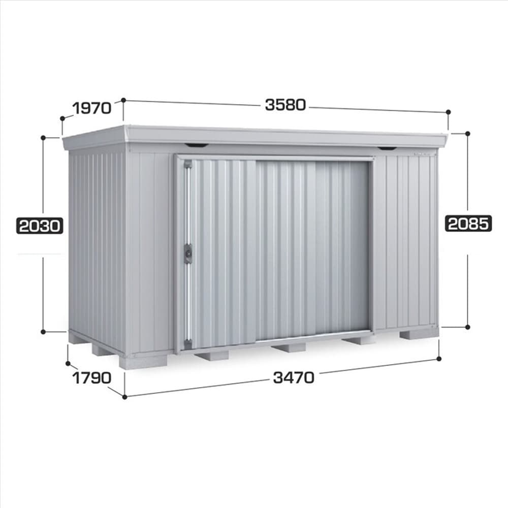 イナバフォルタFS−3518S多雪型 棚板6枚付属 工事付きパック