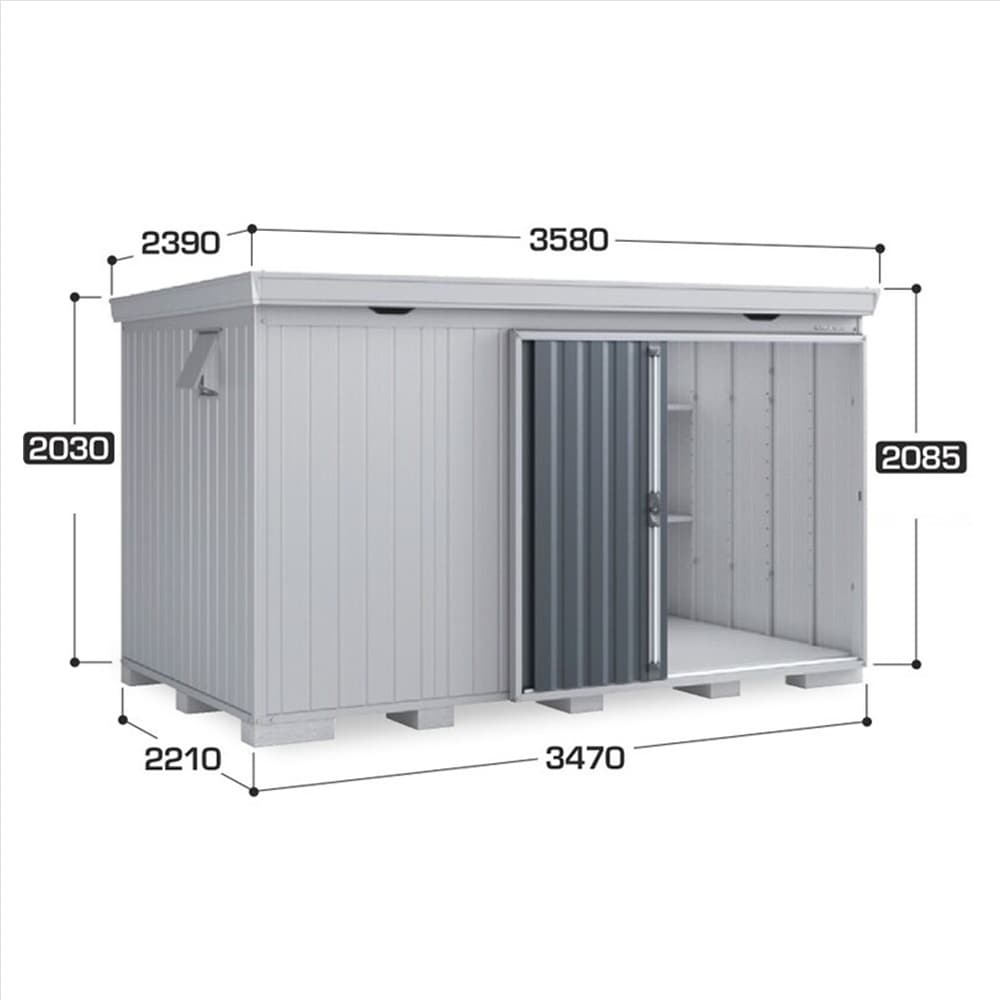 イナバ フォルタ FS−3522S 多雪型 棚板6枚付属  工事付きパック