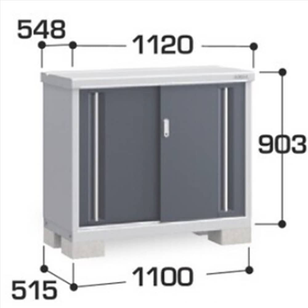 イナバ シンプリー MJX−115A 全面棚タイプ 棚板1枚付属 工事付きパック