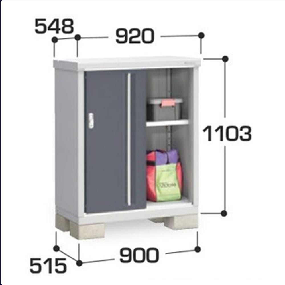 イナバ シンプリー MJX−095B 全面棚タイプ 棚板1枚付属 工事付きパック
