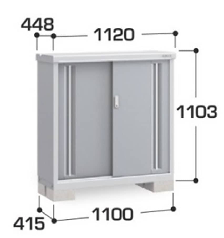 イナバ シンプリー MJX−114B 全面棚タイプ 棚板1枚付属 工事付きパック