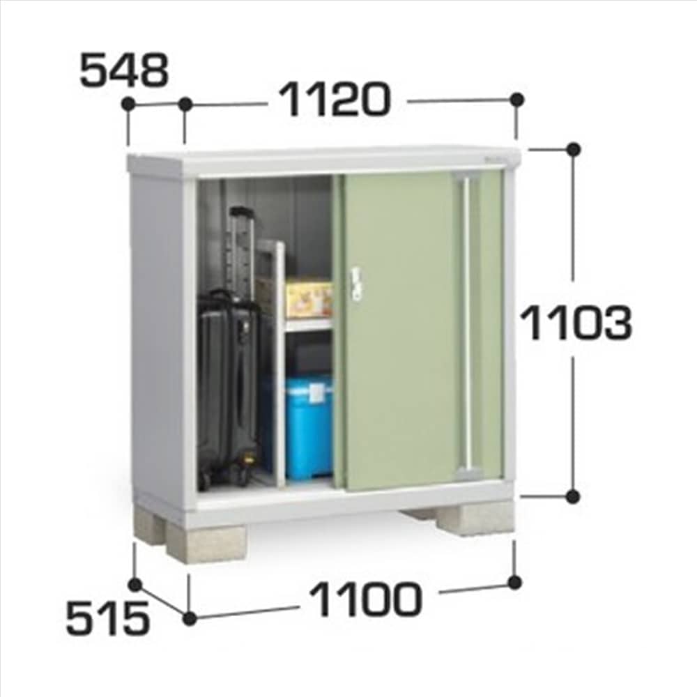 イナバ シンプリー MJX−115B 全面棚タイプ 棚板1枚付属 工事付きパック