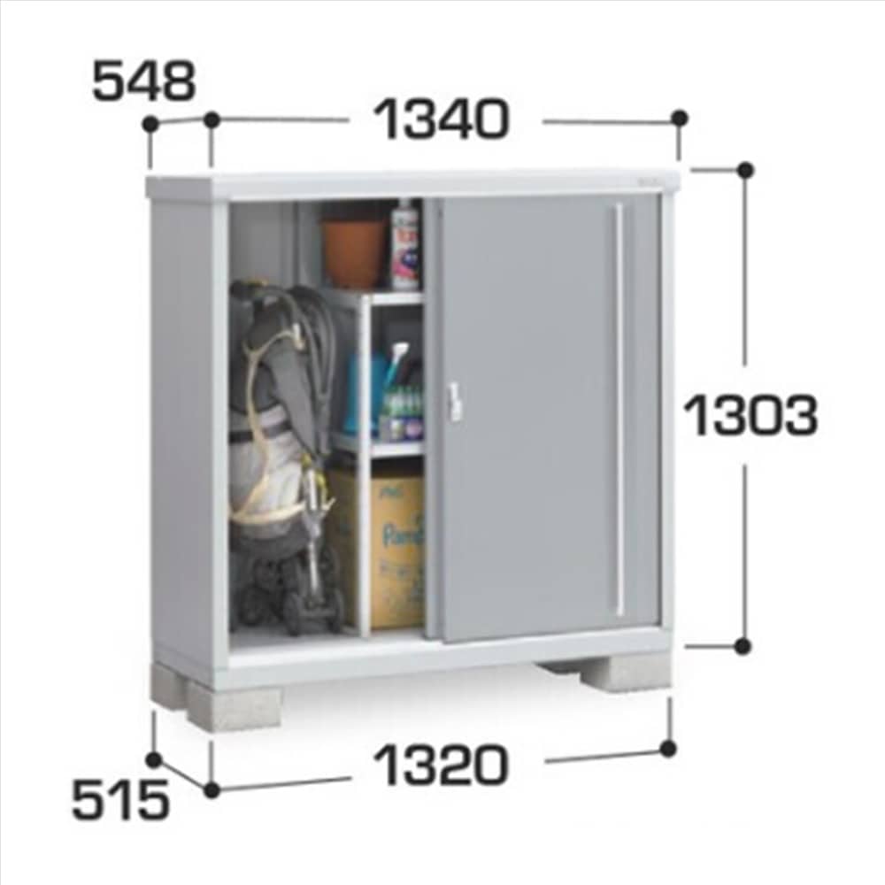 イナバ シンプリー MJX−135C 全面棚タイプ 棚板2枚付属 工事付きパック