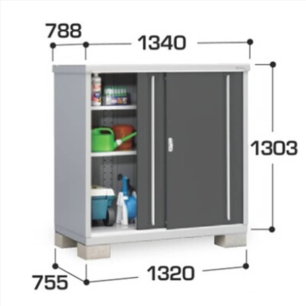 イナバ シンプリー MJX−137C 全面棚タイプ 棚板2枚付属 工事付きパック