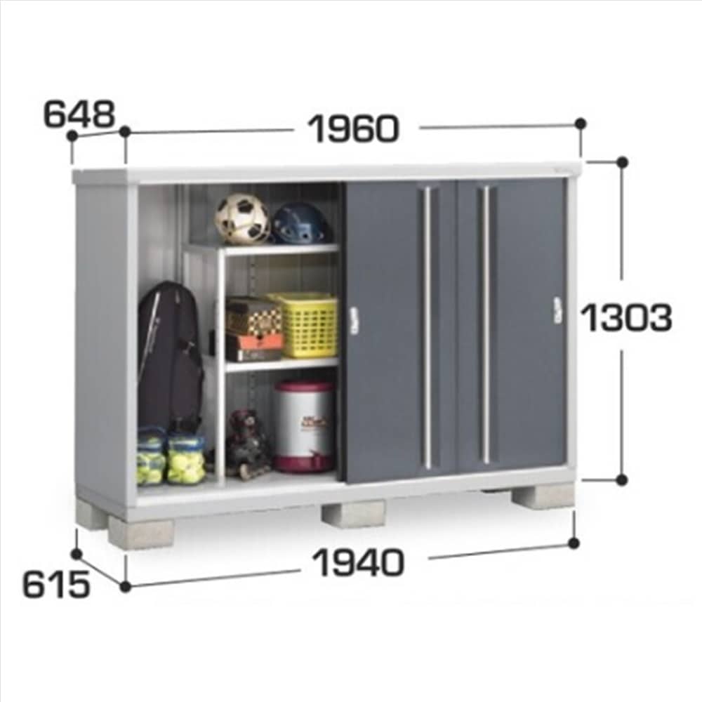 イナバ シンプリー MJX−196C 全面棚タイプ 棚板4枚付属 工事付きパック