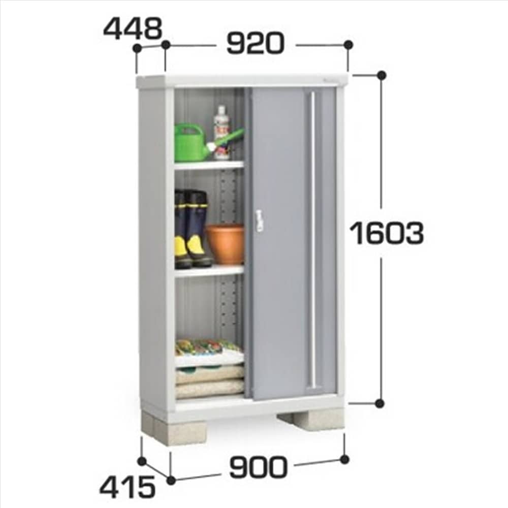 イナバ シンプリー MJX−094D 全面棚タイプ 棚板2枚付属 工事付きパック